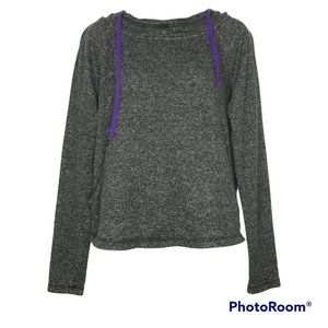 BCG Grey-Purple Hooded Sweatshirt Pullover Academy Sports EUC SIZE LARGE
